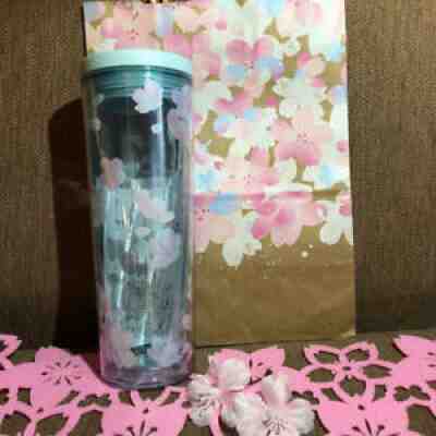 STARBUCKS SAKURA 2021 Tumbler Blue Breath 16oz New JAPAN Cherry Blossom - Sold on eBay Aug 24, 2021 for $49.99