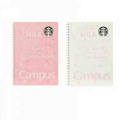 Starbucks Japan SAKURA2021 Campus Ring Notebook Pink & White Set JP Limited - Sold on eBay Jul 18, 2021 for $41.24