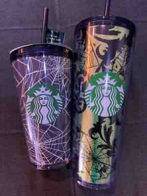 2021 STARBUCKS HALLOWEEN TUMBLER 2 CUP BUNDLE! Spider Web And Foil! - Sold on eBay Sep 13, 2021 for $109.99