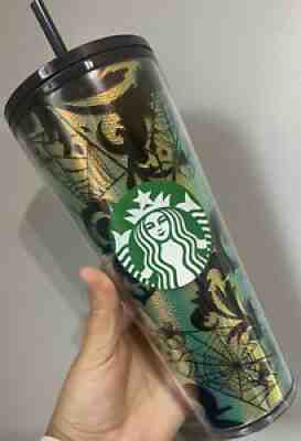 2021 STARBUCKS HALLOWEEN FOIL SPIDER WEB 24 OZ TUMBLER BNWT - Sold on eBay Sep 12, 2021 for $80.00