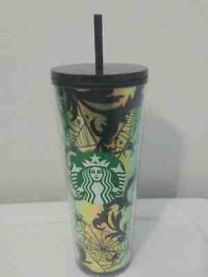 New Limited Edition Starbucks Halloween 2021 Spider Web Foil 24 Oz Tumbler HTF - Sold on eBay Sep 07, 2021 for $69.99