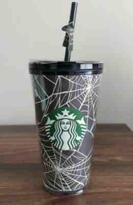 Starbucks Limited Edition Halloween 2021 Glow in the Dark Spider Webs Tumbler ð??¸ - Sold on eBay Sep 01, 2021 for $55.00