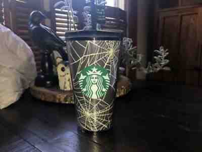 2021 STARBUCKS HALLOWEEN Spider Webs GLOW IN THE DARK TUMBLER 16 Oz ð??¸ð??¸ New - Sold on eBay Sep 05, 2021 for $48.00