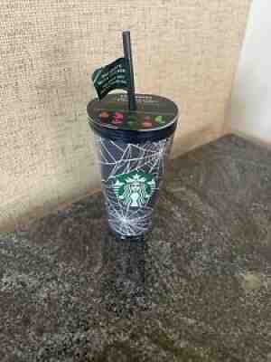 Starbucks Halloween 2021 Glow In The Dark Spider Web Cold Cup 16oz Fall Rare - Sold on eBay Sep 08, 2021 for $45.55