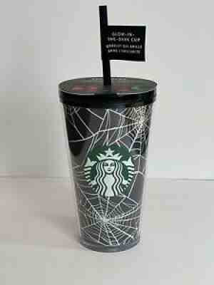 Starbucks Halloween 2021 Glow In The Dark Spider Web Cold Cup 16oz - Sold on eBay Sep 05, 2021 for $45.00