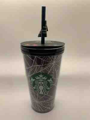 Starbucks Halloween 2021 Glow In The Dark Spider Web Cold Cup 16oz - Sold on eBay Sep 12, 2021 for $45.00