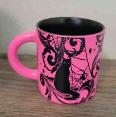 Starbucks Halloween Mug 14 oz black cat spider neon pink limited 2021 Coffee tea - Sold on eBay Sep 07, 2021 for $44.99