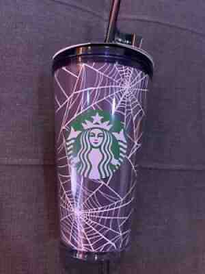 Starbucks Limited Edition Halloween 2021 Glow in the Dark Spider Webs Tumbler ð??¸ - Sold on eBay Sep 13, 2021 for $44.99