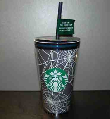 2021 STARBUCKS HALLOWEEN Spider Web GLOW IN THE DARK TUMBLER ++ FREE SHIPPING ++ - Sold on eBay Sep 08, 2021 for $44.95