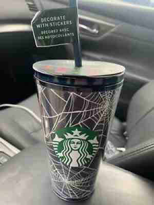 Starbucks Limited Edition Halloween 2021 Glow in the Dark Spider Webs Tumbler ð??¸ - Sold on eBay Sep 10, 2021 for $44.89