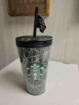 Starbucks Halloween 2021 Glow In The Dark Spider Web Cold Cup 16oz Fall Rare - Sold on eBay Sep 13, 2021 for $42.99