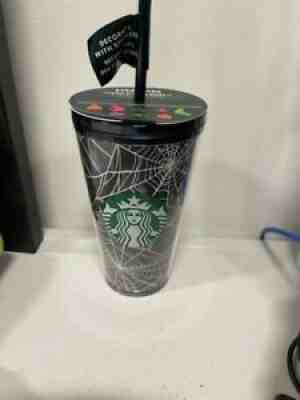 Starbucks Halloween 2021 Glow In The Dark Spider Web Cold Cup 16oz - Sold on eBay Sep 11, 2021 for $39.50