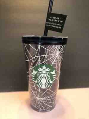 2021 STARBUCKS HALLOWEEN Spider Webs GLOW IN THE DARK TUMBLER 16 Oz ð??¸ð??¸ New - Sold on eBay Sep 05, 2021 for $39.00