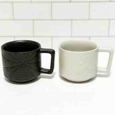 Starbucks Halloween Skull and Spider Web Ceramic Coffee Cup Mug Set LE - Sold on eBay Sep 12, 2021 for $39.00