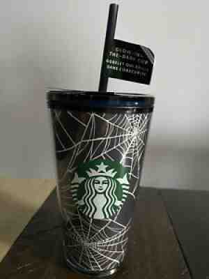 2021 STARBUCKS HALLOWEEN Spider Webs GLOW IN THE DARK TUMBLER 16 Oz ð??¸ð??¸ New - Sold on eBay Sep 11, 2021 for $38.00