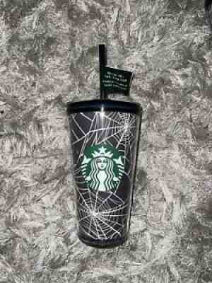 Starbucks Halloween 2021 Glow in the Dark Web Spider with Stickers Tumbler New - Sold on eBay Sep 11, 2021 for $36.95