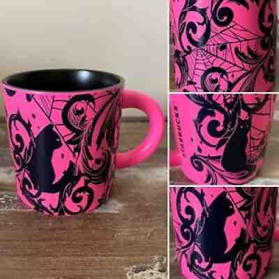 2021 Halloween Starbucks Black Cat Spider Web Hot Pink Mug Collectible NEW - Sold on eBay Sep 04, 2021 for $30.00