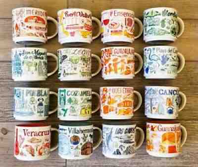 MIX 3 MUGS Guadalajara, Tulum, Cozumel, Morelia & more Mexico Starbucks BTS - Sold on eBay Aug 21, 2021 for $110.00
