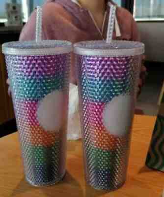 Mexico Starbucks Tumbler 2021 Studded Rainbow 24 Oz Mexican Limited Edition Colo - Sold on eBay Jul 16, 2021 for $99.50