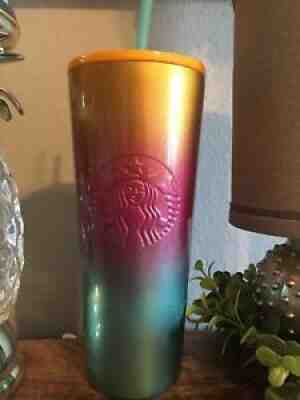 Starbucks Cup Mexico Ombre 24oz Tumbler Stainless Steel Summer Rainbow Sherbet - Sold on eBay Jul 29, 2021 for $78.00