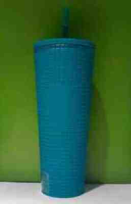 Starbucks Mexico 2021 Fall Teal Grid 24oz Cold Cup - Sold on eBay Aug 30, 2021 for $64.99