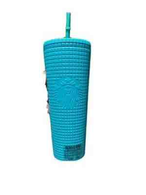 New Release 2021 Starbucks Mexico Fall Teal Grid 24oz Tumbler - Sold on eBay Sep 07, 2021 for $62.00
