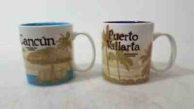Starbucks Puerto Vallarta & Cancun Mexico Global Icon Mugs - Sold on eBay Aug 27, 2021 for $23.50