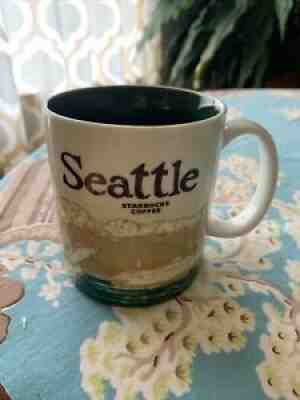 Starbucks Seattle Collectors Series 16oz City Global Icon Coffee Mug Cup - Sold on eBay Aug 03, 2021 for $9.99