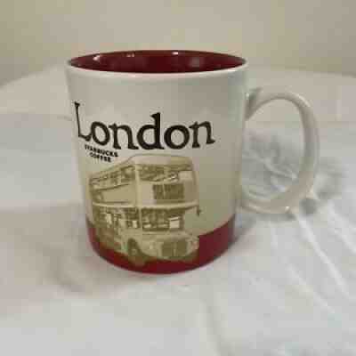 Starbucks 16oz London Bus Global Icon City Collector Series Coffee Mug 2016 - Sold on eBay Aug 14, 2021 for $19.99