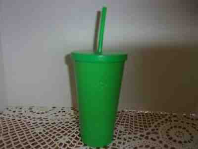 Starbucks 2016 Grande Matte Green Stainless Steel 16 oz. Tumbler Original Straw - Sold on eBay Aug 29, 2021 for $20.50