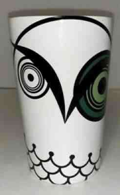 Excellent 2014 Starbucks Green-Eyed Owl 16oz Limited Edition White Mug - Sold on eBay Aug 11, 2021 for $18.00