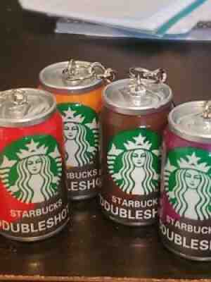 4 Starbucks Double shot can keychain - Sold on eBay Aug 23, 2021 for $20.00