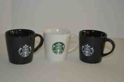 Starbucks Mug 3 oz Mermaid Logo Sm Espresso 2015 Mini Shot Demi 2 black/1 white - Sold on eBay Jun 21, 2021 for $19.80