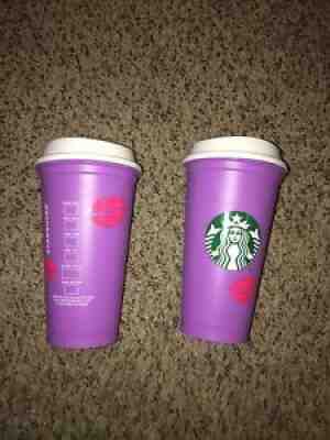 Set Of Starbucks 2021 Purple Valentine's Hot Cups Color Changing Lips New - Sold on eBay Aug 26, 2021 for $15.00