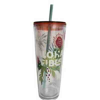 Starbucks Hawaii Aloha Vibes 24oz Venti Clear Plastic Cold Drink Tumbler Cup - Sold on eBay Sep 12, 2021 for $32.00