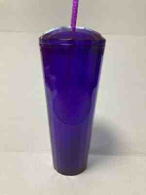 New Starbucks 2021 Fall Purple Dome 24oz Plastic Cup Tumbler NWT On Hand Venti - Sold on eBay Aug 15, 2021 for $46.00