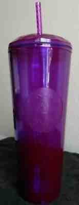 New Starbucks 2021 Fall Purple Dome 24oz Plastic Cup TumblerÂ  - Sold on eBay Aug 27, 2021 for $32.00