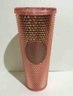 Starbucks 24 Oz. Rose Gold Studded Cold Cup Tumbler Hologram Spike original tag! - Sold on eBay Aug 08, 2021 for $112.50