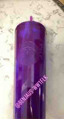 New Starbucks 2021 Fall Purple Dome 24oz Plastic Cup Tumbler NWT On Hand Venti - Sold on eBay Aug 24, 2021 for $37.99