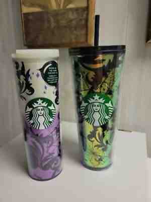 Starbucks Halloween 2021 Foil Web 24 Oz Cold Cup And GITD Purple Cat Tumbler NIH - Sold on eBay Sep 08, 2021 for $76.00