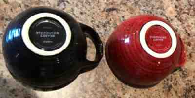 2011 Starbucks Hand Painted Coffee Tea Mug Cups Black And Rust â¤ ð??? - Sold on eBay Aug 15, 2021 for $10.00