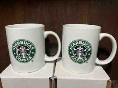 Starbucks Coffee Mug Cup 2006 Green Siren Mermaid Logo Set of 2 - Sold on eBay Aug 01, 2021 for $9.99