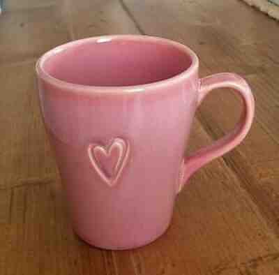 Starbucks Coffee 2006 Mug Cup Mauve Pink with Embossed Heart Love Valentines - Sold on eBay Sep 01, 2021 for $9.00