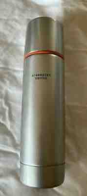 STARBUCKS STAINLESS STEELE Coffee Thermos Metal Bullet 16oz Pour Through - Sold on eBay Aug 23, 2021 for $8.00