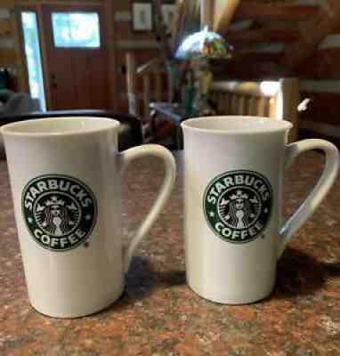 â??ï¸2006 Two Starbucks 14 oz Mugs Green Mermaid Siren White Coffee Cup Pair EUC - Sold on eBay Jun 25, 2021 for $8.00