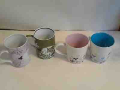 Lot of 4 2006 Starbucks Floral Spring Flowers Butterflies Mugs Cups Different - Sold on eBay Aug 26, 2021 for $16.99
