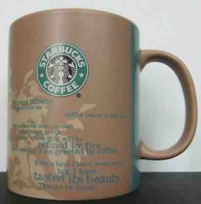 2006 Starbucks Coffee Mug Brown Green Africa Growers Kenya Tanzania 18 OZ Manolo - Sold on eBay Jul 19, 2021 for $5.00