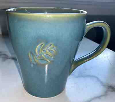 Starbucks 2006 Blue & Green Embossed Leaf Coffee Mug 16oz EUC! - Sold on eBay Aug 27, 2021 for $18.00