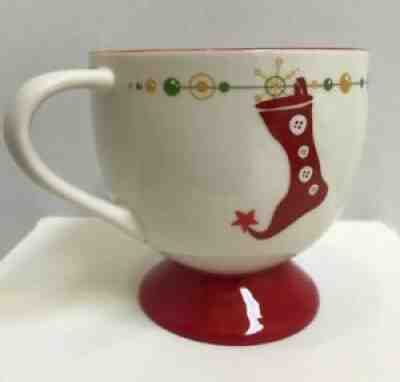 Starbucks 2006 Holiday White Red Stocking Pedestal Coffee Cup Mug Christmas - Sold on eBay Sep 11, 2021 for $9.90