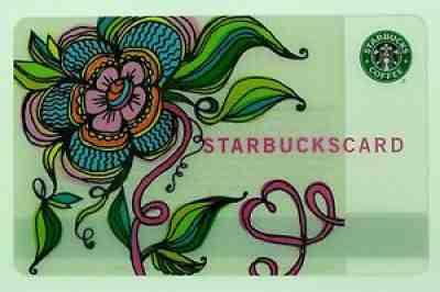 Starbucks Card 2006 Valentines Flower w/pin intact Old Logo - Sold on eBay Jul 30, 2021 for $5.99